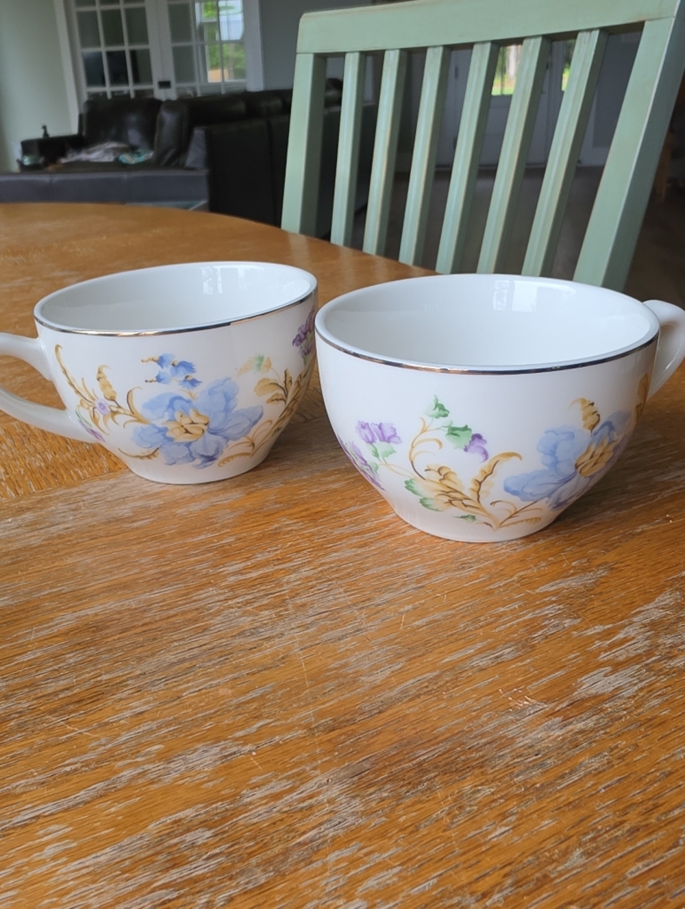 Set Of 2 Bridgerton By Williams Sonoma Floral Tea Cups 8oz